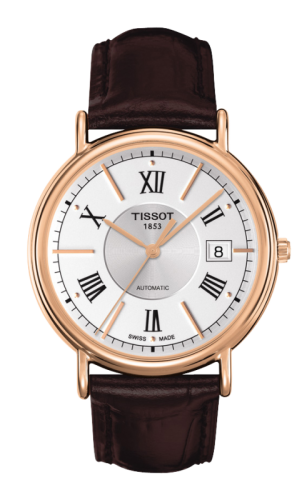 Tissot Carson Automatic 40 Rose Gold / Silver / Strap